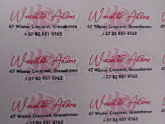 Personalised Small Business sticker