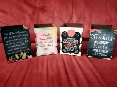 Personalised messages on the multipurpose holders